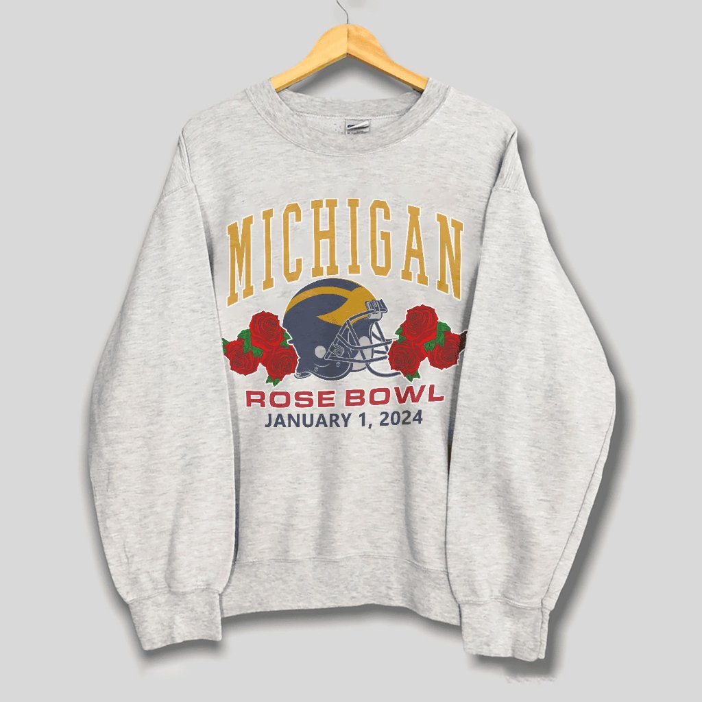2023 2024 University Of Michigan Wolverines Rose Bowl Ncaa Football Sweatshirt